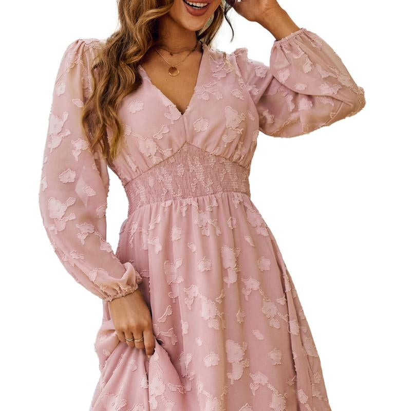 Casual Floral Midi Dress