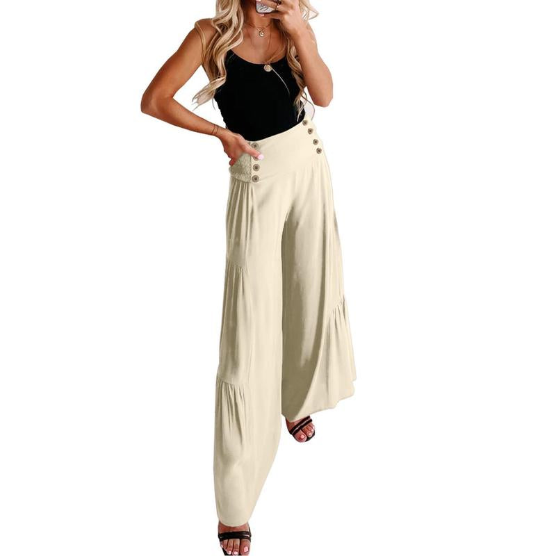 High Waist Wide Leg Pants