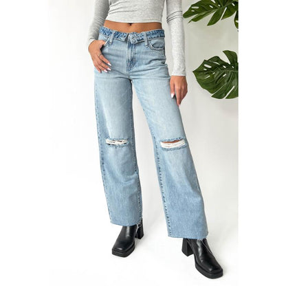 High Waist Light Wash Jeans