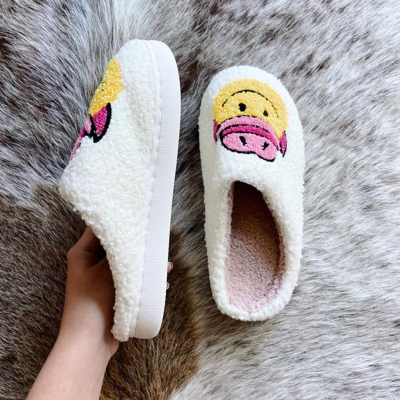 Cowboy Smiley Slippers