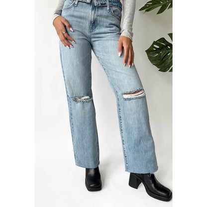 High Waist Light Wash Jeans
