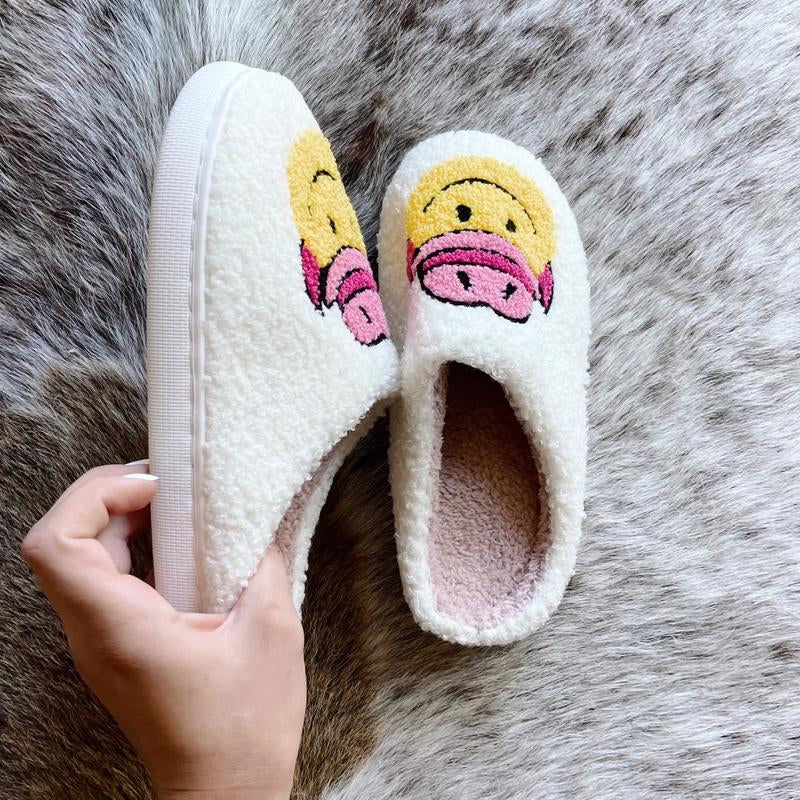 Cowboy Smiley Slippers