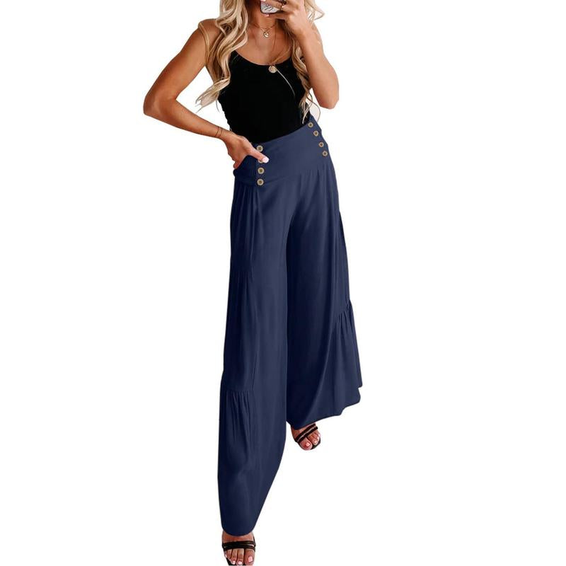 High Waist Wide Leg Pants